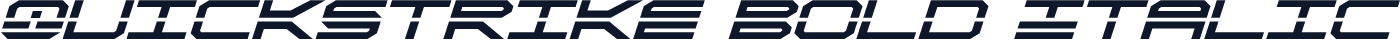 QuickStrike Bold Italic