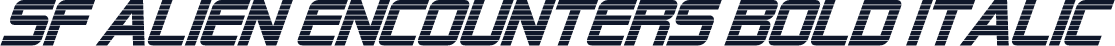 SF Alien Encounters Bold Italic