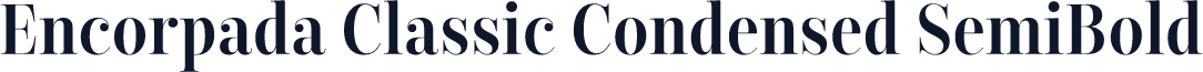 Encorpada Classic Condensed SemiBold