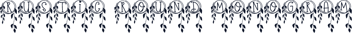 Rustic Round Monogram