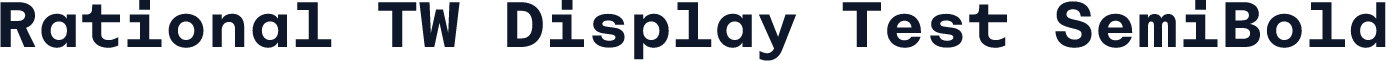 Rational TW Display Test SemiBold