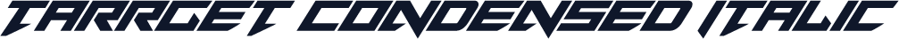 Tarrget Condensed Italic