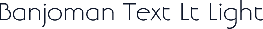 Banjoman Text Lt Light