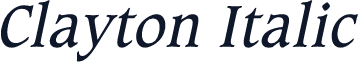 Clayton Italic