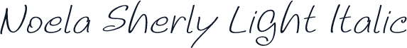 Noela Sherly Light Italic