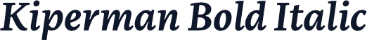 Kiperman Bold Italic