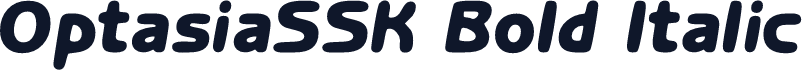 OptasiaSSK Bold Italic