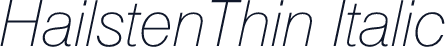 HailstenThin Italic