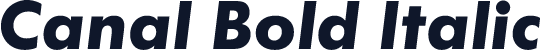 Canal Bold Italic