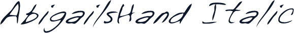 AbigailsHand Italic
