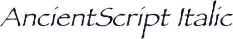 AncientScript Italic