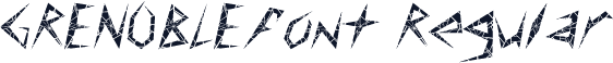 GRENOBLEfont Regular