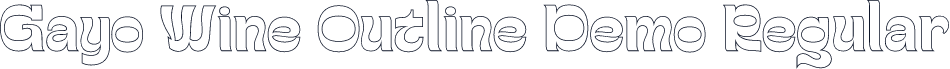 Gayo Wine Outline Demo Regular