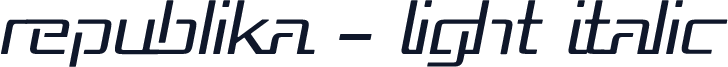 Republika - Light Italic