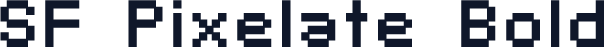 SF Pixelate Bold
