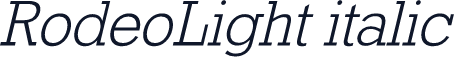 RodeoLight italic