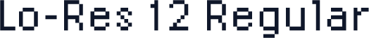 Lo-Res 12 Regular