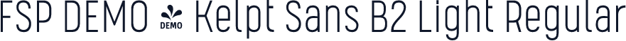 FSP DEMO - Kelpt Sans B2 Light Regular