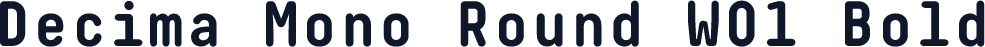 Decima Mono Round W01 Bold