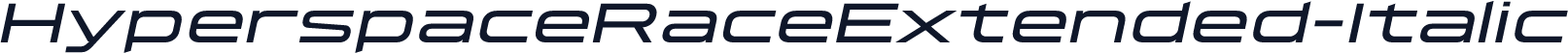 HyperspaceRaceExtended-Italic