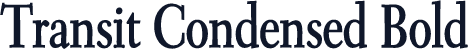 Transit Condensed Bold