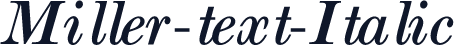 Miller-text-Italic