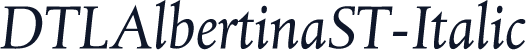 DTLAlbertinaST-Italic