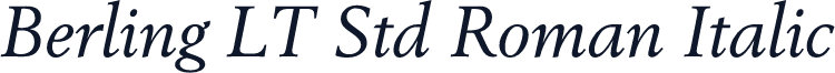 Berling LT Std Roman Italic