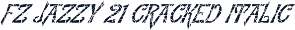 FZ JAZZY 21 CRACKED ITALIC