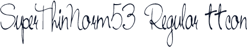 SuperThinNorm53 Regular ttcon