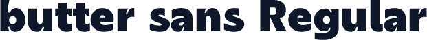 butter sans Regular