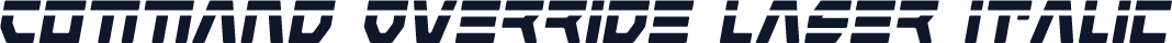 Command Override Laser Italic