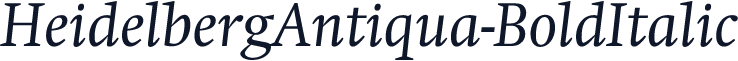 HeidelbergAntiqua-BoldItalic