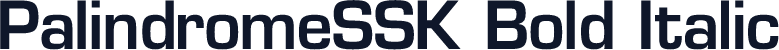 PalindromeSSK Bold Italic