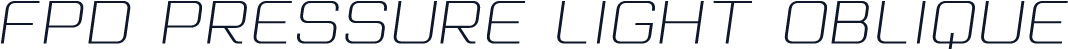 FPD Pressure Light Oblique