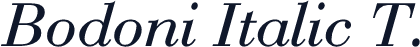 Bodoni Italic T.