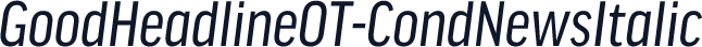 GoodHeadlineOT-CondNewsItalic