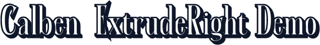 Calben-ExtrudeRight Demo