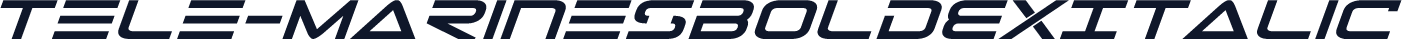 Tele-MarinesBoldExItalic