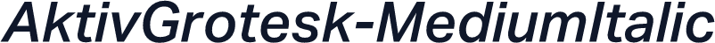 AktivGrotesk-MediumItalic