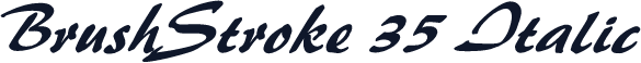 BrushStroke 35 Italic