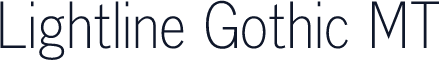 Lightline Gothic MT