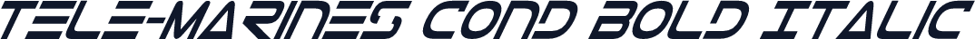 Tele-Marines Cond Bold Italic