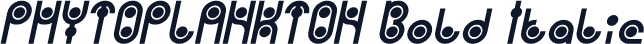 PHYTOPLANKTON Bold Italic