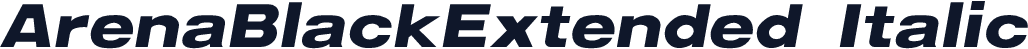ArenaBlackExtended Italic