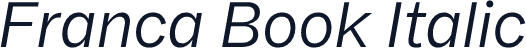 Franca Book Italic