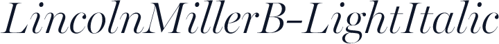 LincolnMillerB-LightItalic