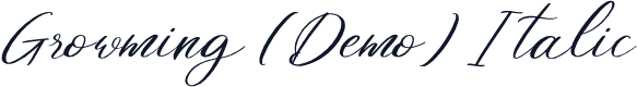 Growming (Demo) Italic