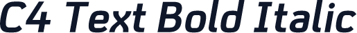 C4 Text Bold Italic