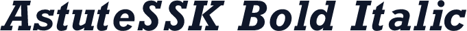 AstuteSSK Bold Italic